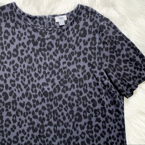 SOLD-Old Navy Leopard Print Knit ShirtDress - Picture 7 of 10